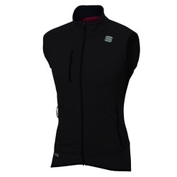 Тёплая разминочная безрукавка Sportful Apex WS Vest чёрная